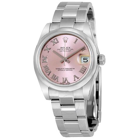 rolex womens pink|women's rolex watch pink face.